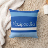 MAZIPOODLES Strepen Spaghetti 105 Naam Kussen (Deken)