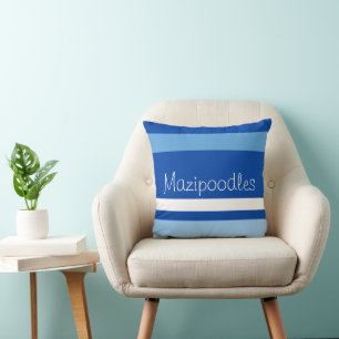 MAZIPOODLES Strepen Spaghetti 105 Naam Kussen