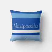 MAZIPOODLES Strepen Spaghetti 105 Naam Kussen (Voorkant)