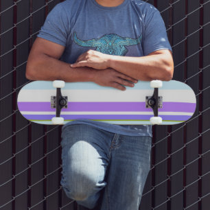 MAZIPOODLES Strepen Spaghetti 14 Persoonlijk Skateboard