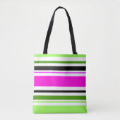 MAZIPOODLES Strepen Spaghetti 153 Tote Bag (Voorkant)