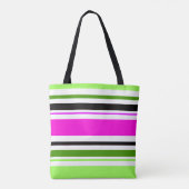 MAZIPOODLES Strepen Spaghetti 153 Tote Bag (Achterkant)
