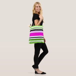MAZIPOODLES Strepen Spaghetti 153 Tote Bag