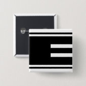 MAZIPOODLES Stripes Spaghetti 104122 Vierkante Button 5,1 Cm (Voorkant /achterkant)