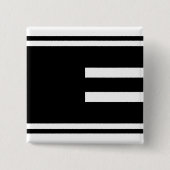 MAZIPOODLES Stripes Spaghetti 104122 Vierkante Button 5,1 Cm (Voorkant)