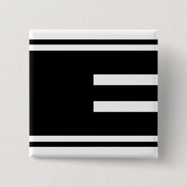 MAZIPOODLES Stripes Spaghetti 104122 Vierkante Button 5,1 Cm