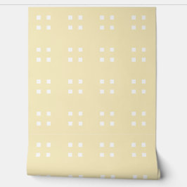 Mazipoodles Vier Vierkantjes - Karnemelk Wit Behang