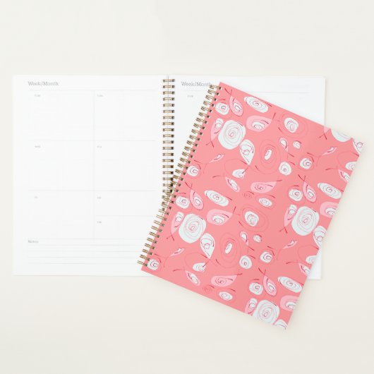 Mazipoodles Vis Rozen Blush Roze Wit Planner (Display)