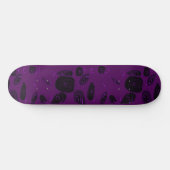 Mazipoodles Vis Rozen Violet Zwart Persoonlijk Skateboard (Horizontaal)