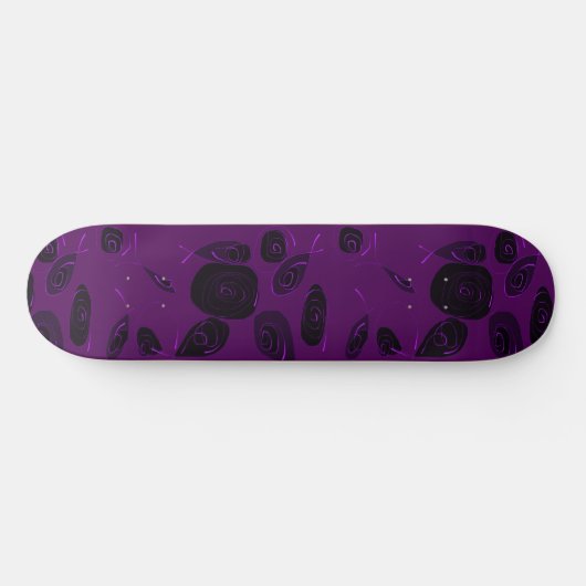 Mazipoodles Vis Rozen Violet Zwart Persoonlijk Skateboard (Horizontaal)