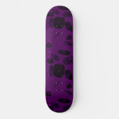 Mazipoodles Vis Rozen Violet Zwart Persoonlijk Skateboard (Voorkant)