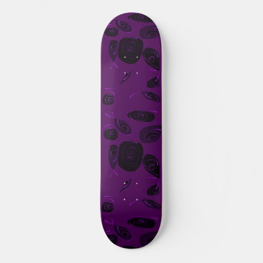 Mazipoodles Vis Rozen Violet Zwart Persoonlijk Skateboard (Voorkant)