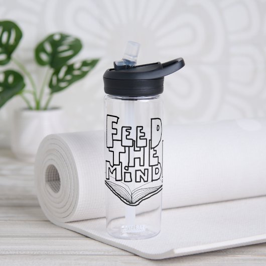 MAZIPOODLES Voed de Geest 077 Waterfles (Yoga (Gedraaid) )