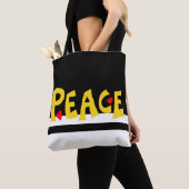 MAZIPOODLES Vrede Geel Tote Bag (Dichtbij)
