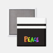 MAZIPOODLES Vrede Regenboog 3 Magneet (Voorkant / Achterkant)