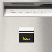 MAZIPOODLES Vrede Regenboog 3 Magneet (Insitu (Vaatwasser))