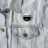MAZIPOODLES Vrede Regenboog 3 Ronde Button 3,2 Cm (In situ)