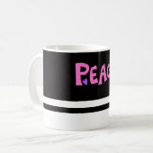 MAZIPOODLES Vrede Roze 2 Koffiemok (Voorkant links)