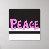 MAZIPOODLES Vredes Roze Canvas Afdruk (Voorkant)