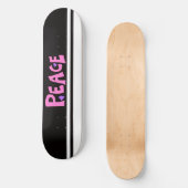 MAZIPOODLES Vredes Roze Persoonlijk Skateboard (Voorkant)
