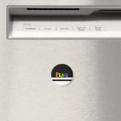 MAZIPOODLES Vredesregenboog Magneet (Insitu (Vaatwasser))