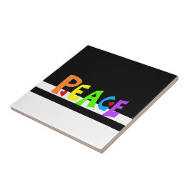 MAZIPOODLES Vredesregenboog Tegeltje