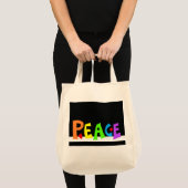 MAZIPOODLES Vredesregenboog Tote Bag (Voorkant (product))