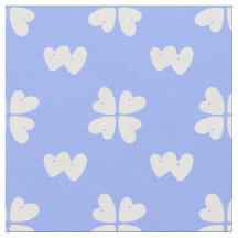 Mazipoodles witte harten op blauw