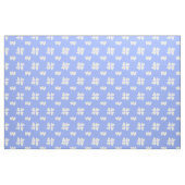 Mazipoodles witte harten op blauw stof (Fat Quarter)