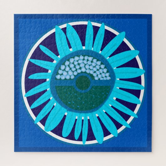 Mazipoodles Zonneschijn: Blauw 1 Legpuzzel (Verticaal)