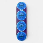 Mazipoodles Zonneschijn: Blauw 6 Persoonlijk Skateboard (Voorkant)
