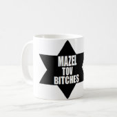 MAZOL TOV FUNNY HUMOR CHANUKKAH HANUKKAH KOFFIEMOK (Voorkant links)