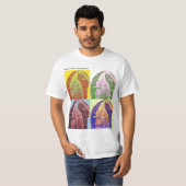 Mazon Creek Tully Monster Fossil "Pop Art T-shirt" T-shirt (Voorkant volledig)