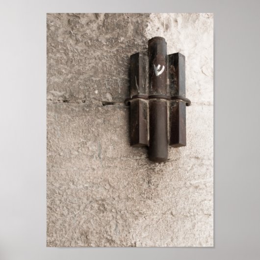 Mazuzah op Jerusalem Walls Poster (Voorkant)