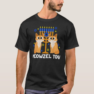 Mazzel Tov Chanoeka Joodse Kat Grappige Hanukkah J T-shirt