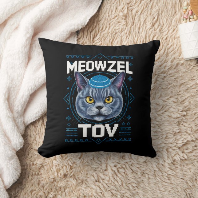 Mazzel Tov Hanukkah Joods Kat Vakantie Kussen (Deken)