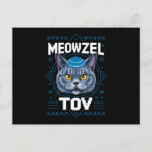 Mazzel Tov Hanukkah Joodse Kattenfeestdag