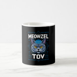 Mazzel Tov Hanukkah Joodse Kattenfeestdag Koffiemok