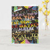 Mazzeltof Kaart (Gele Bloem)