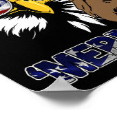 Mb35 Mullet Eagle meri-caw 4 juli Onafhankelijkhei Poster (Hoek)