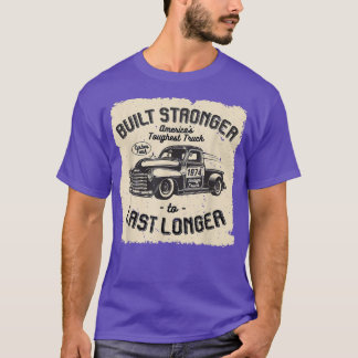 mb 1974  vrachtwagen op zaterdag gebouwd sterker t t-shirt