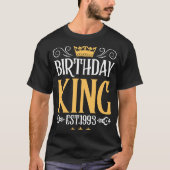 mb 29th Birthday King Est 1993 Golden Crown Boys M T-shirt (Voorkant)