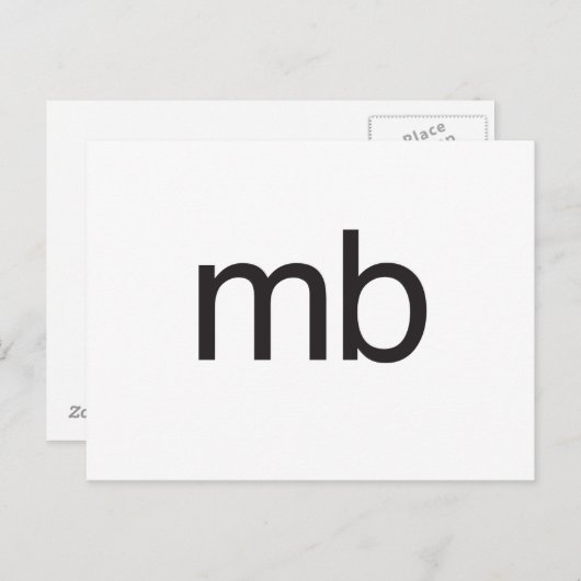 mb briefkaart (Voorkant / Achterkant)