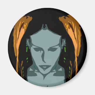 MB Cyber Chick Vector Kunstmagneet Magneet