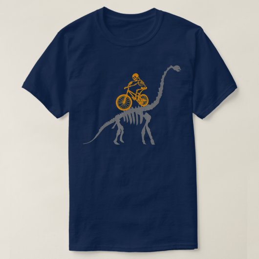 MB DINOSAUR SKELEON Dino Mountain Bike BMX Bicycle T-shirt (Design voorkant)