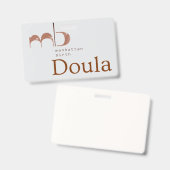MB Doula-badge Badge (Voor- en achterkant)
