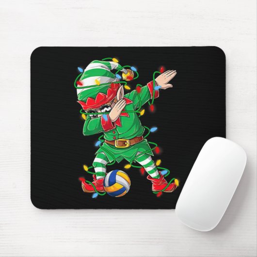 MB Elf Dabbing Volleybalspeler Christmas Dab XMA Muismat (Met muis)
