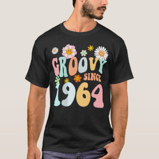 MB Groovy sinds 1964 Hippie Flower 58e verjaardag  T-shirt