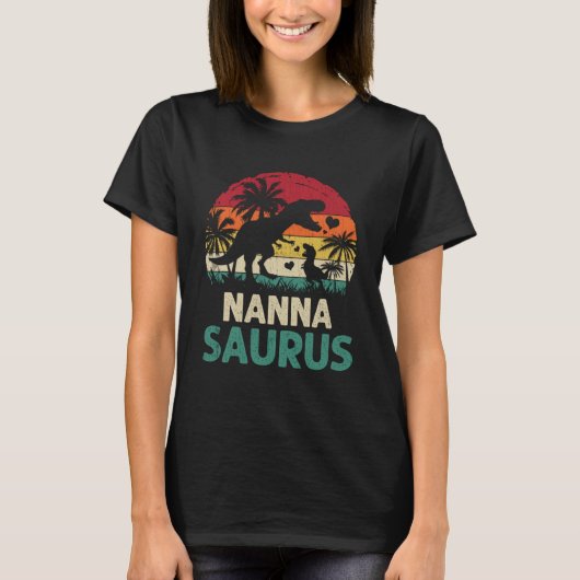 mb Nanna Saurus Dino Vaderdag Moeder T-shirt (Voorkant)