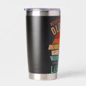 mb Never Underestimate An Old Man With A Labrador Geïsoleerde Drinkbeker (Rechts)